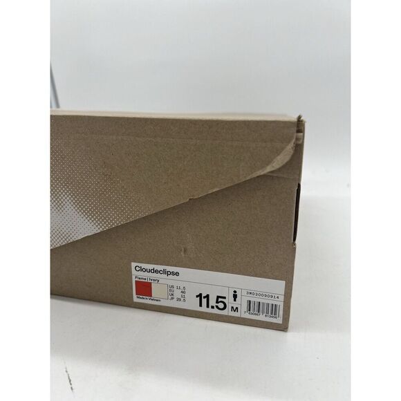 On Men's Cloudeclipse Running Shoes Flame Ivory NWB Size 11.5 - Picture 9 of 9